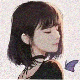 读者来稿作者头像插画，奶咖色圆形构图